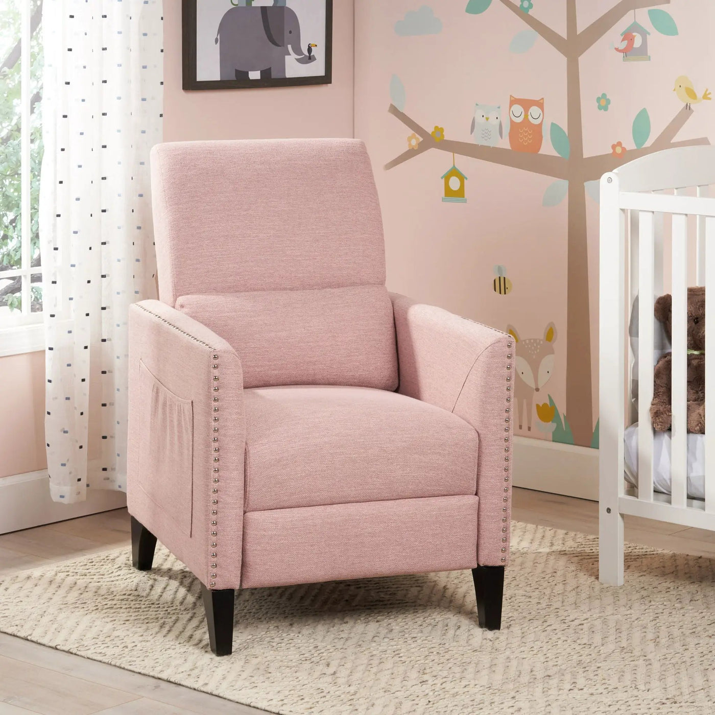 Kiersten - Contemporary Fabric Pushback Recliner by Unique Piece Furniture