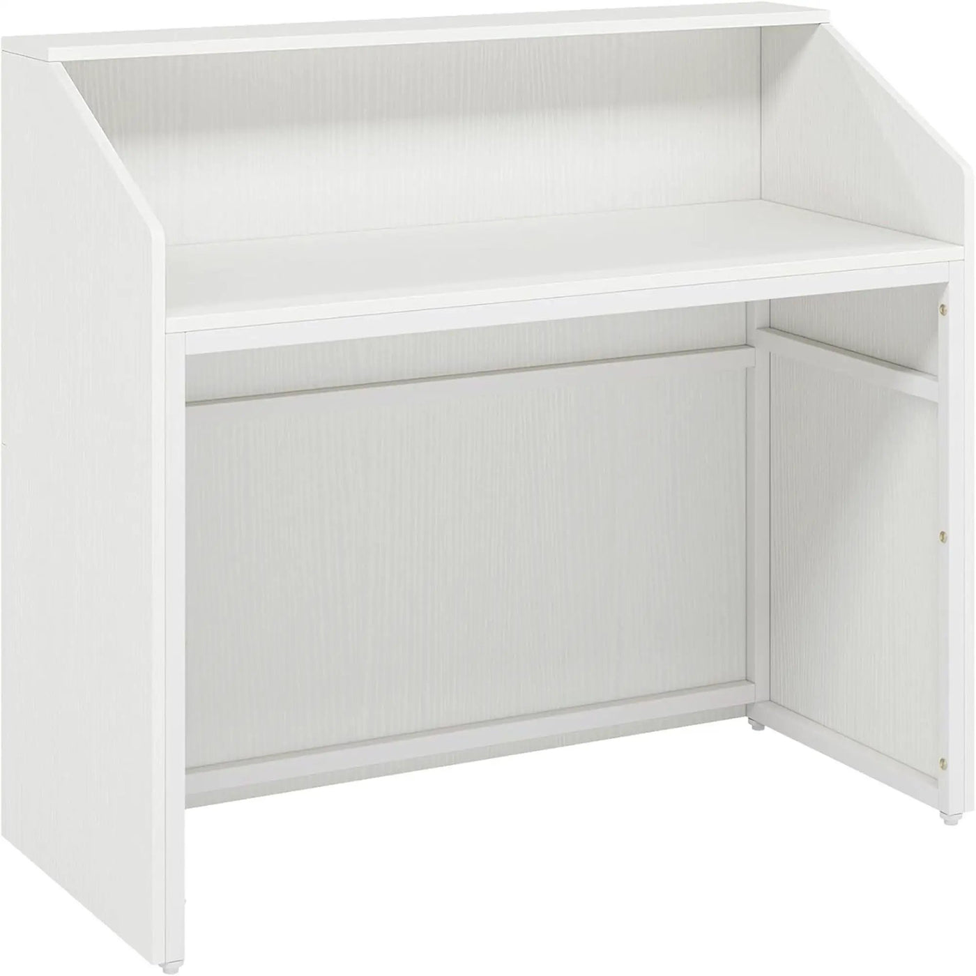 Modern Reception Desk, Front Desk Table With Cable Grommet & Privacy Panels by HouseOfZazla