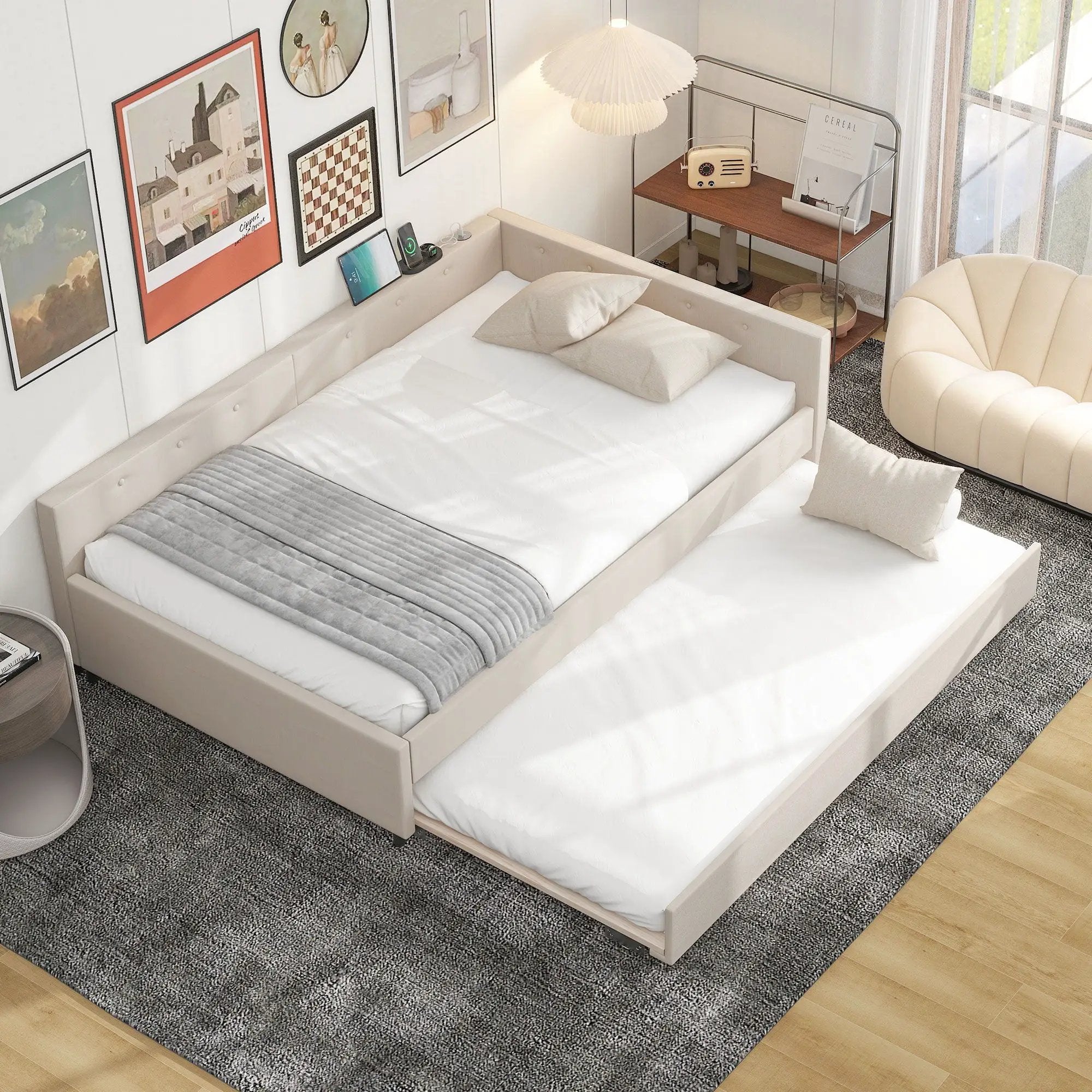 Platform Bed With USB Ports by Unique Piece Furniture