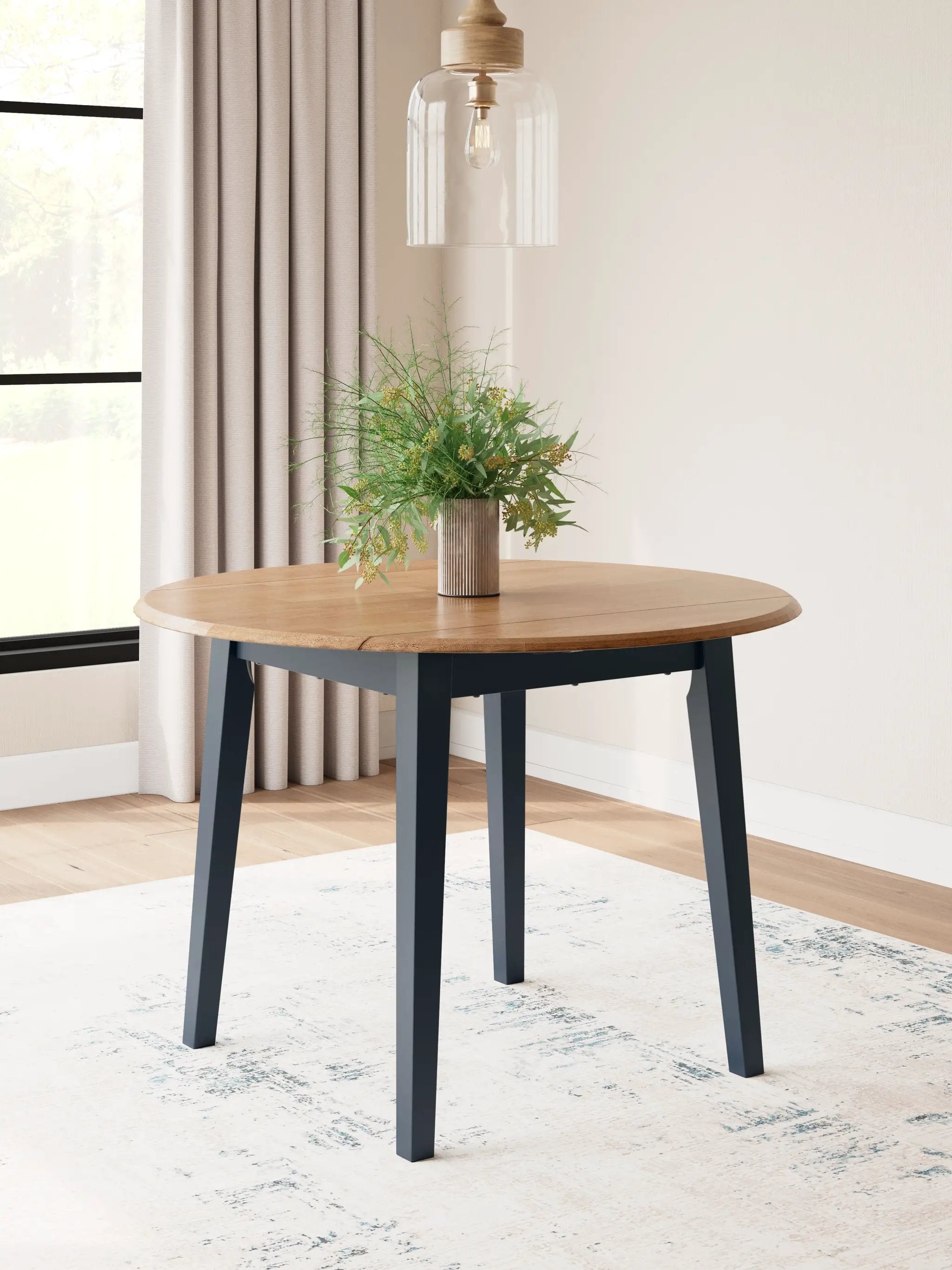 Gesthaven - Round Dining Room Drop Leaf Table by Unique Piece Furniture