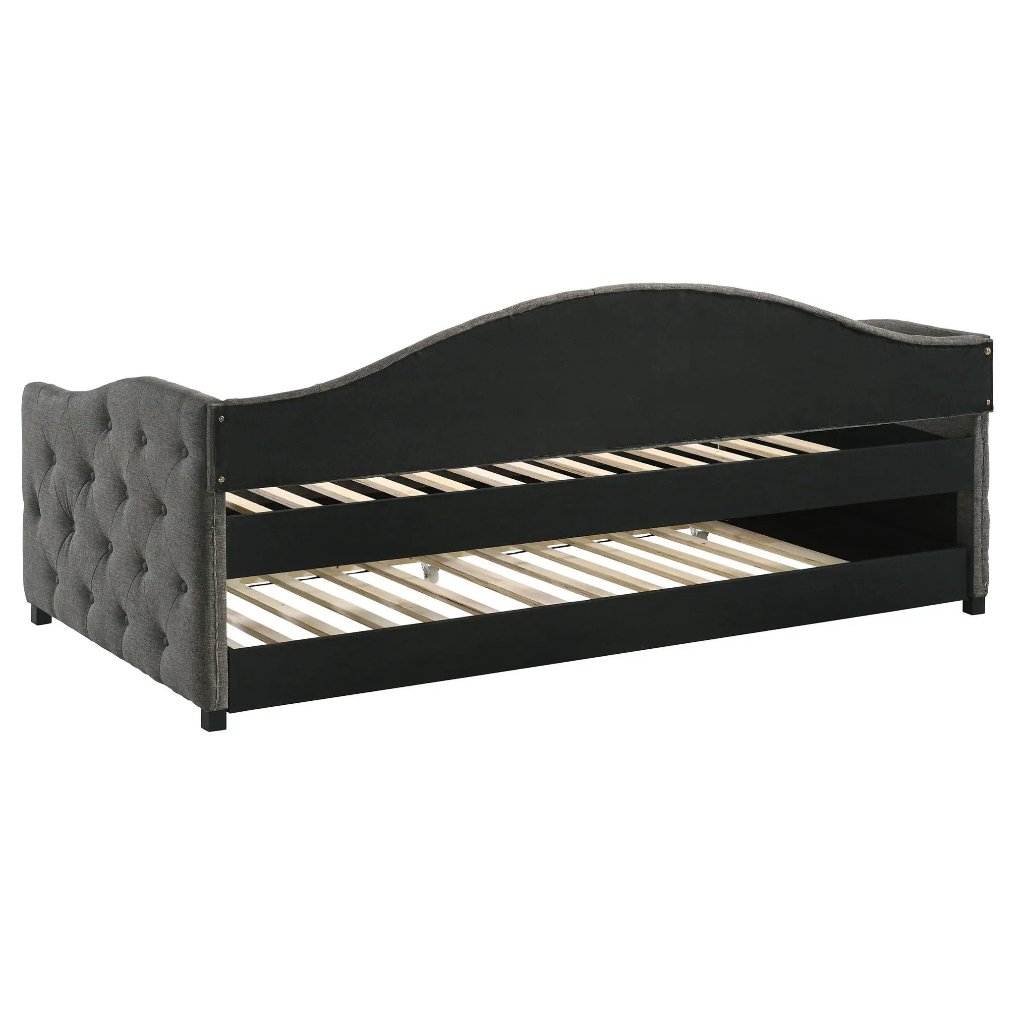 Sadie Upholstered Twin Daybed with Trundle Grey by Unique Piece Furniture