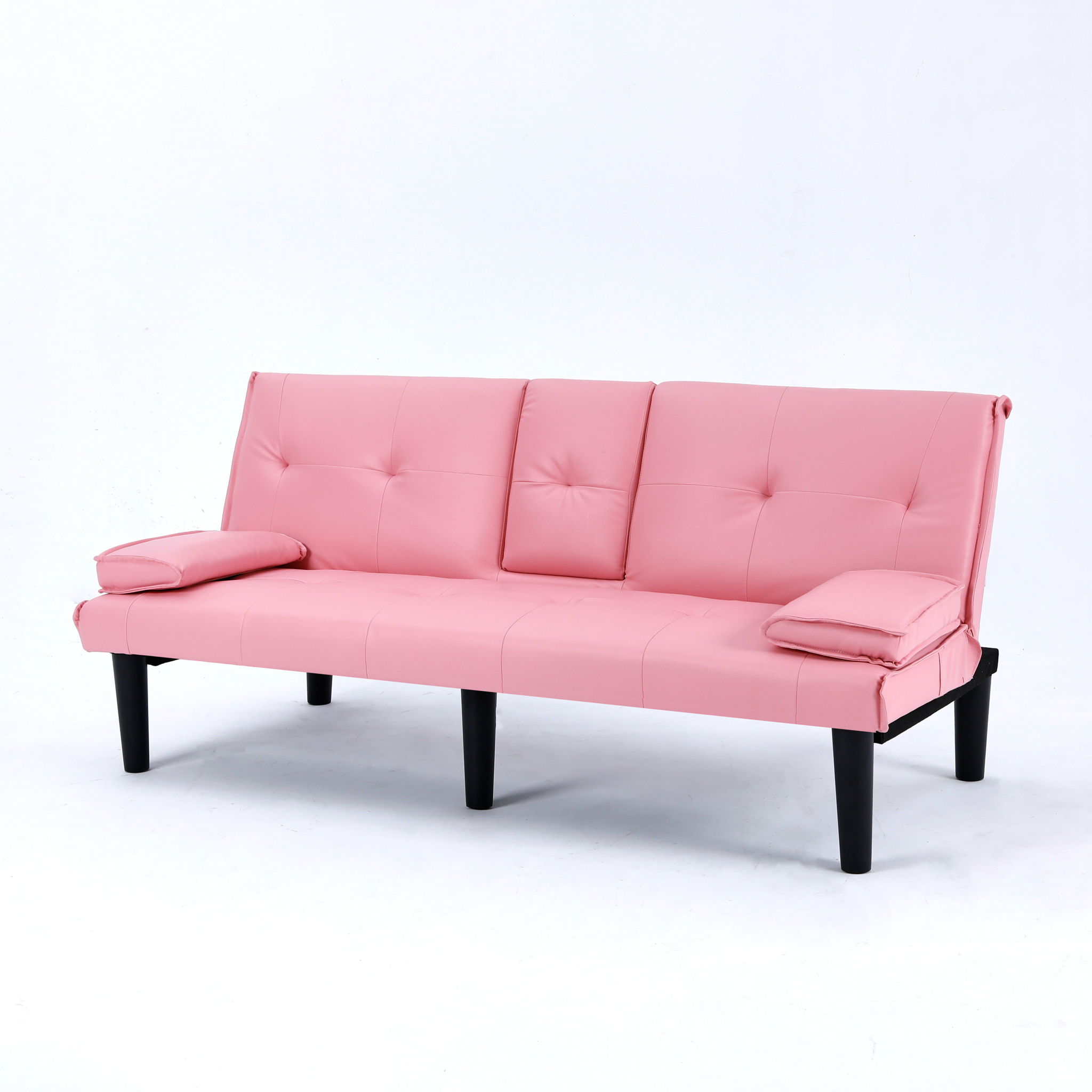 Sofa Bed With Foldable Design And Cup Holder by HouseOfZazla