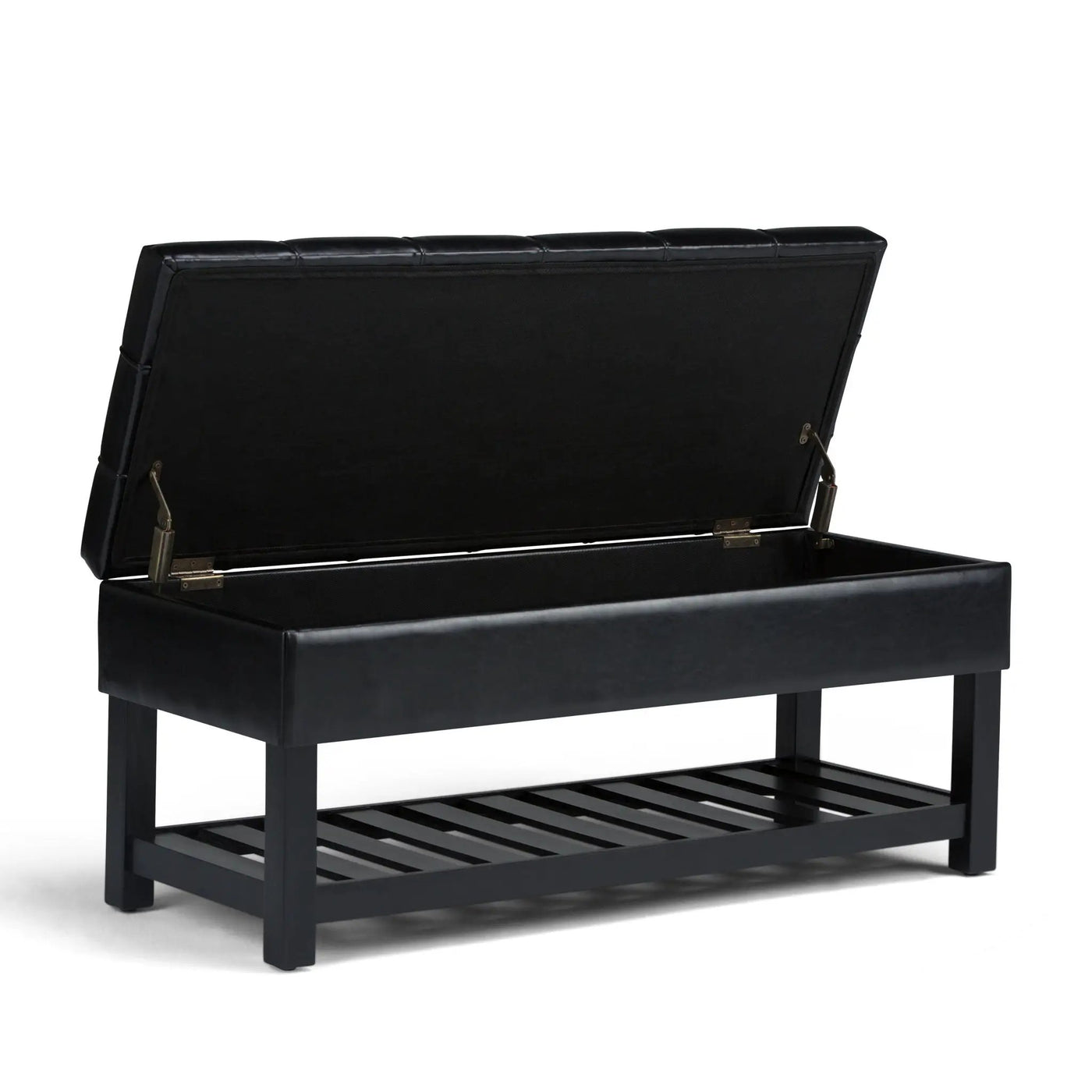 Saxon - Upholstered Transitional Storage Ottoman Bench by Unique Piece Furniture