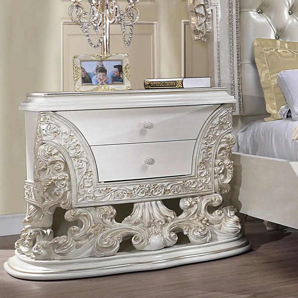 Adara - Nightstand - Antique White by Unique Piece Furniture