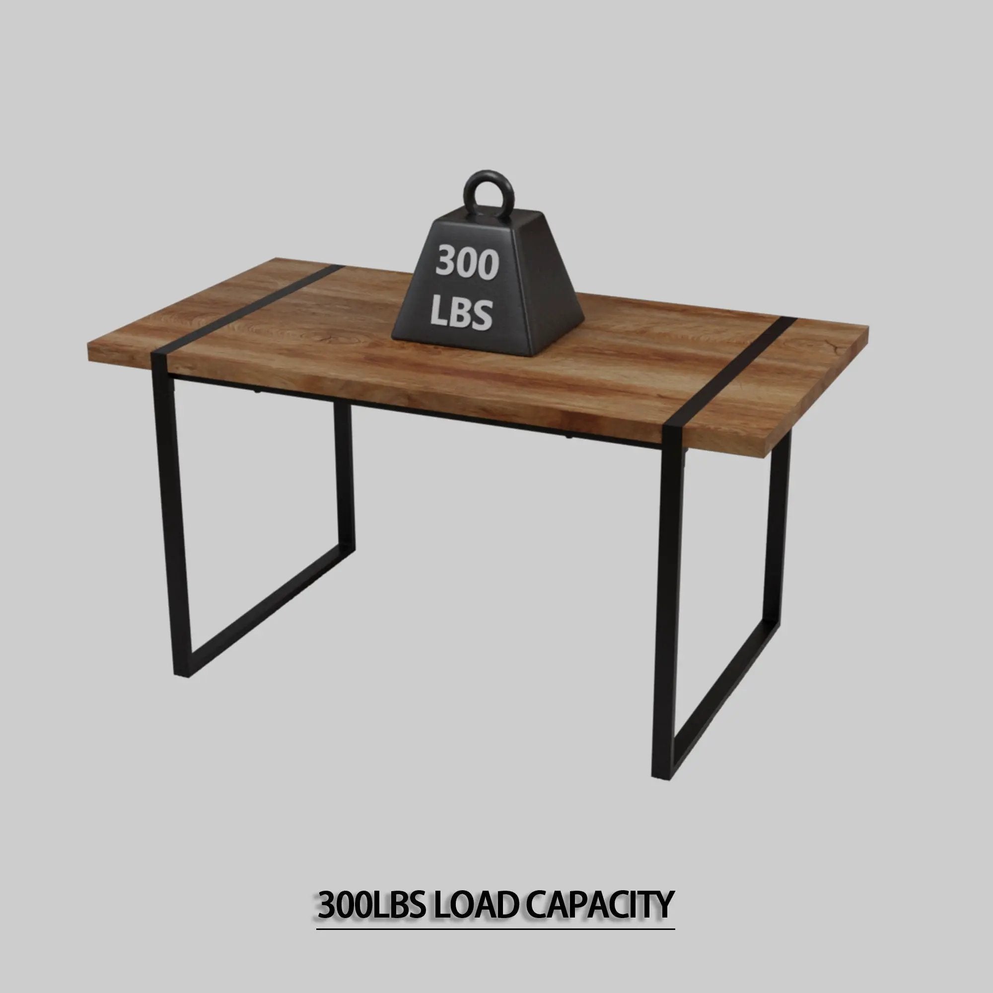 Rectangular Dining Table, 4 - 6 Person Capacity - Wood by HouseOfZazla