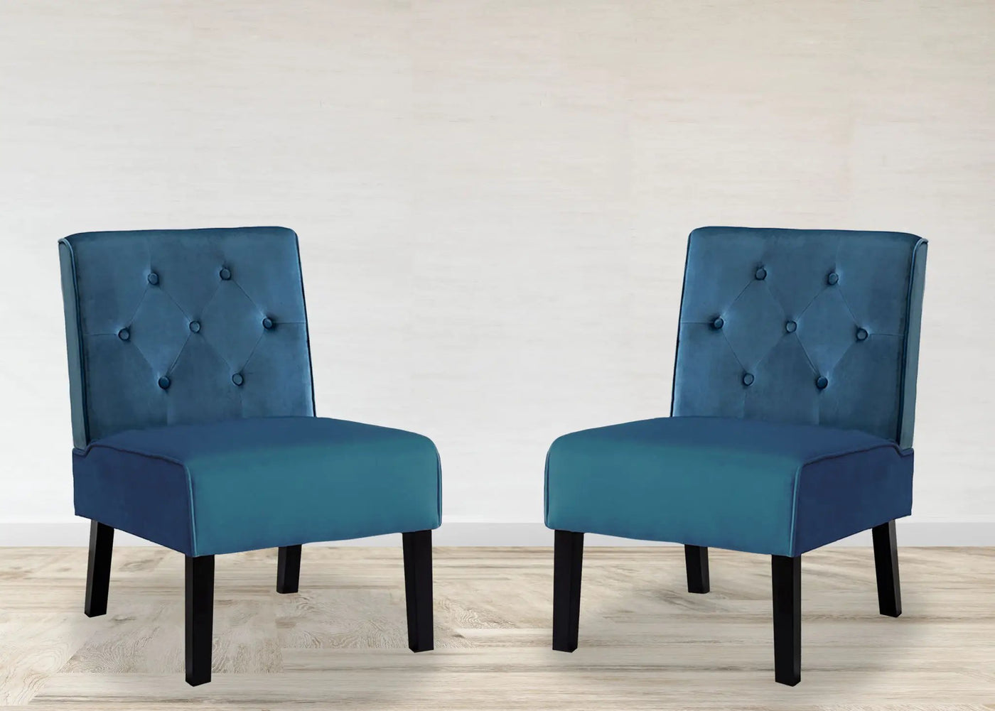 Reese - Living Room Armless Button Tufted Pattern Accent Chair (Set of 2) by Unique Piece Furniture