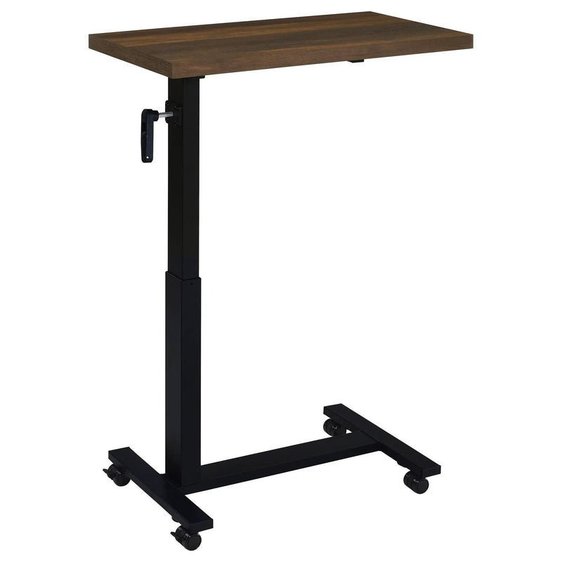 Westpark Height Adjustable Mobile Bedroom C-Table Dark Pine by Unique Piece Furniture