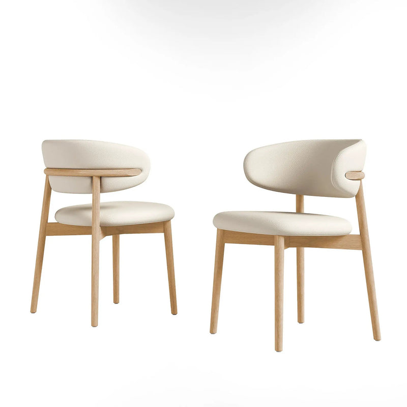 Dining Chair For Dining Room, Kitchen (Set of 2) - White by HouseOfZazla