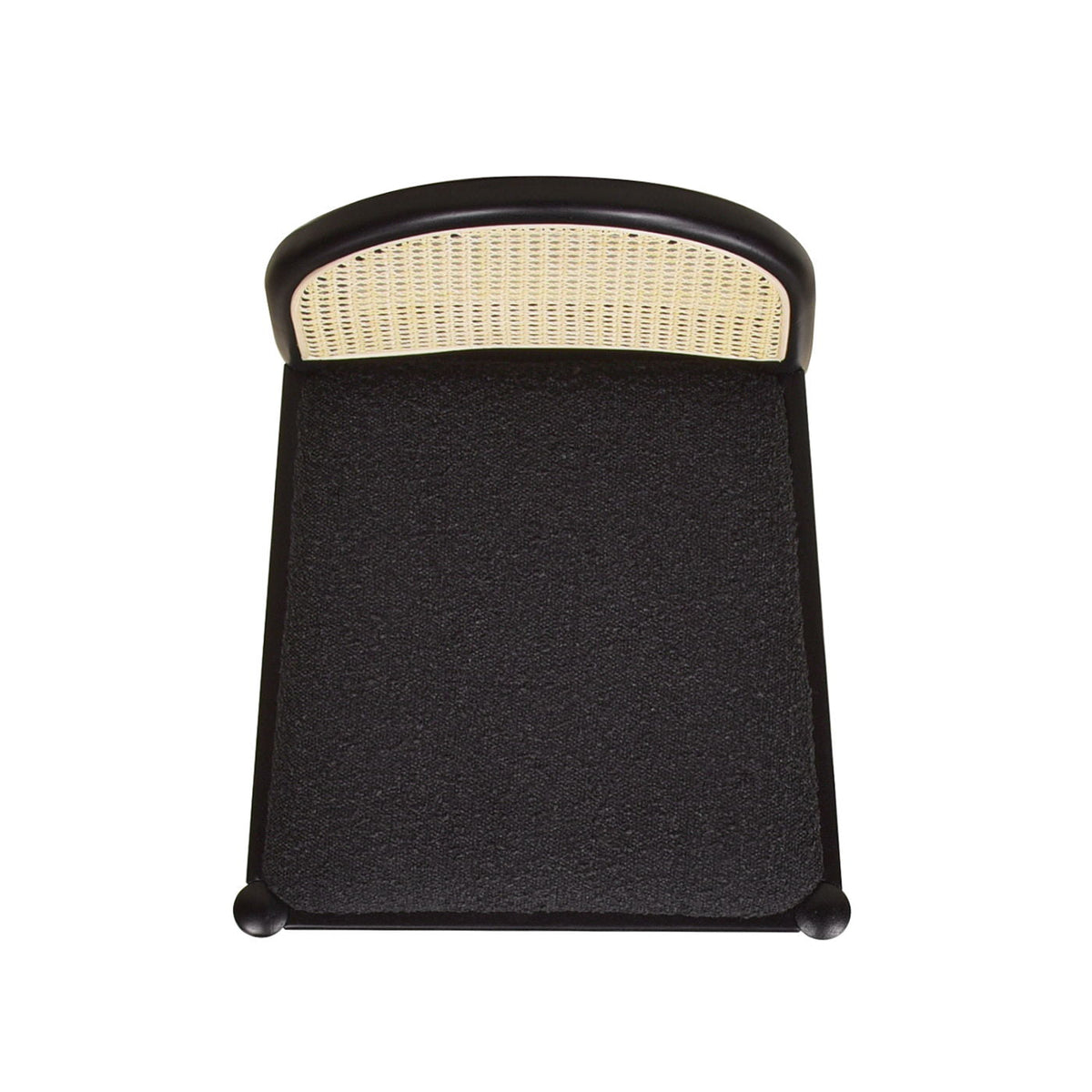Curved Back Cane Counter Stools with Cane Webbing - Black or White (Set of 2), photo 23 of 29