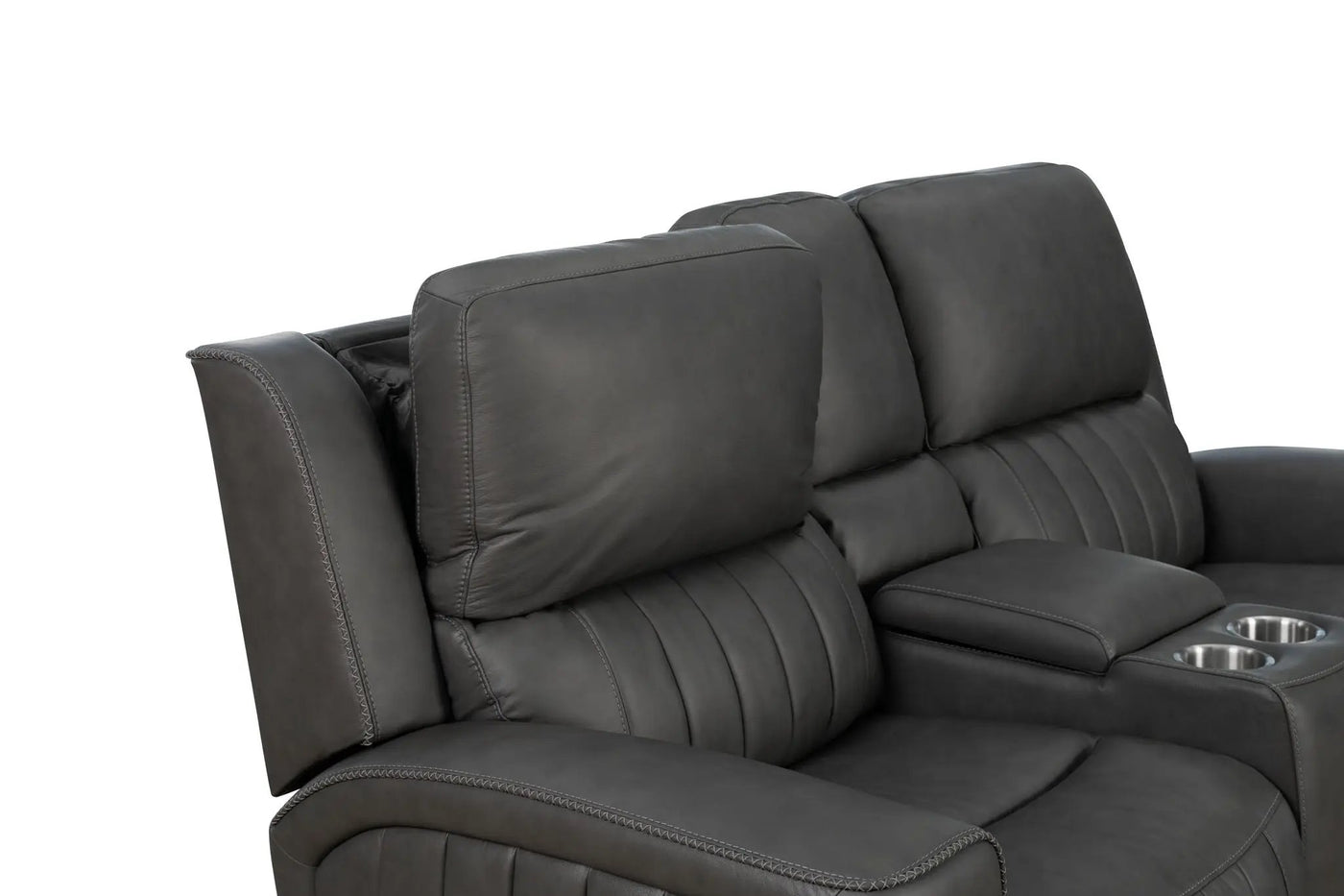 Pierce - Console Loveseat With Power Recline, Power Headrests And Power Lumber-Zero Gravity, Lumbar by Unique Piece Furniture