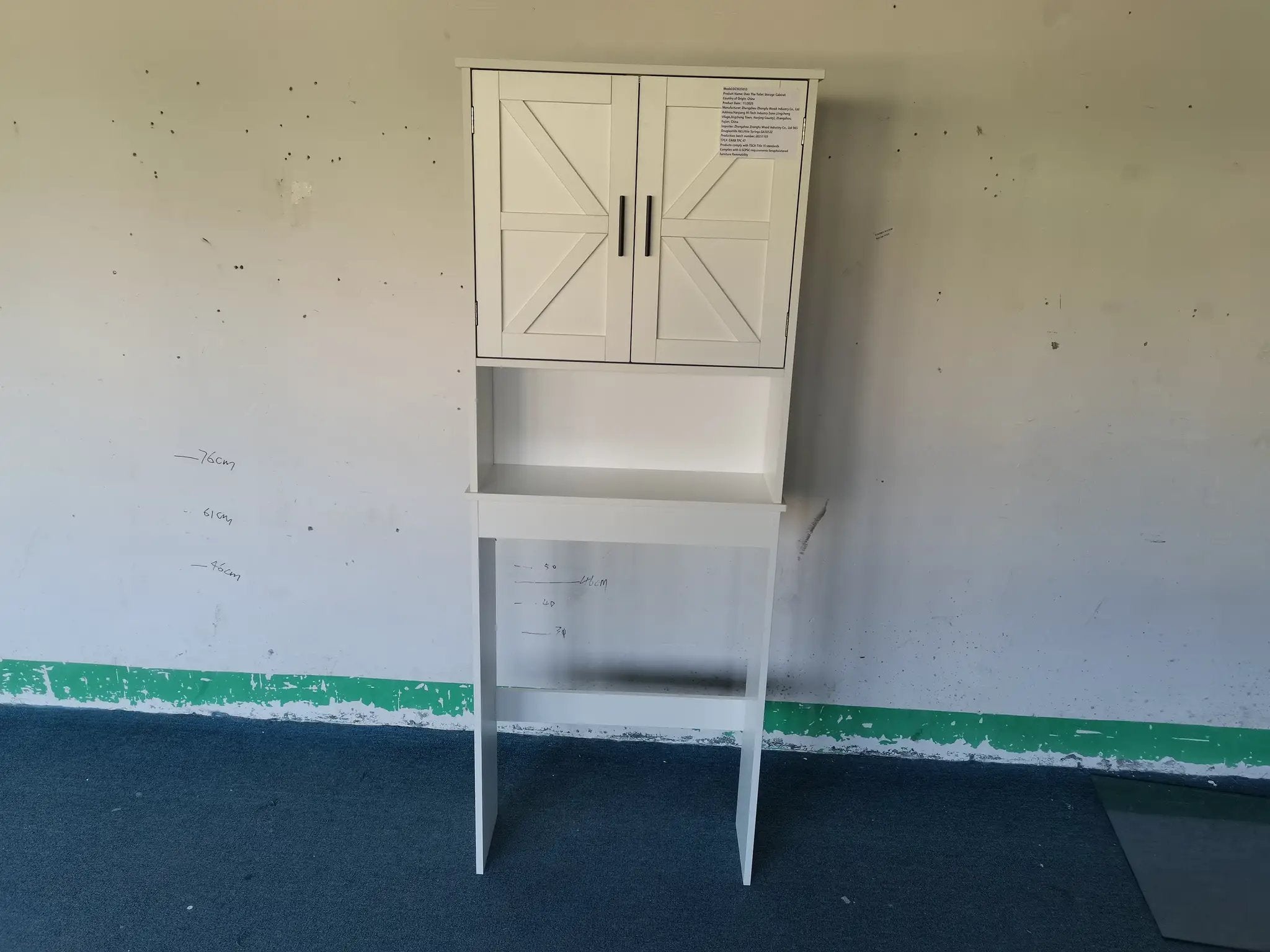 Over The Toilet Storage Cabinet with Adjustable Shelf by HouseOfZazla