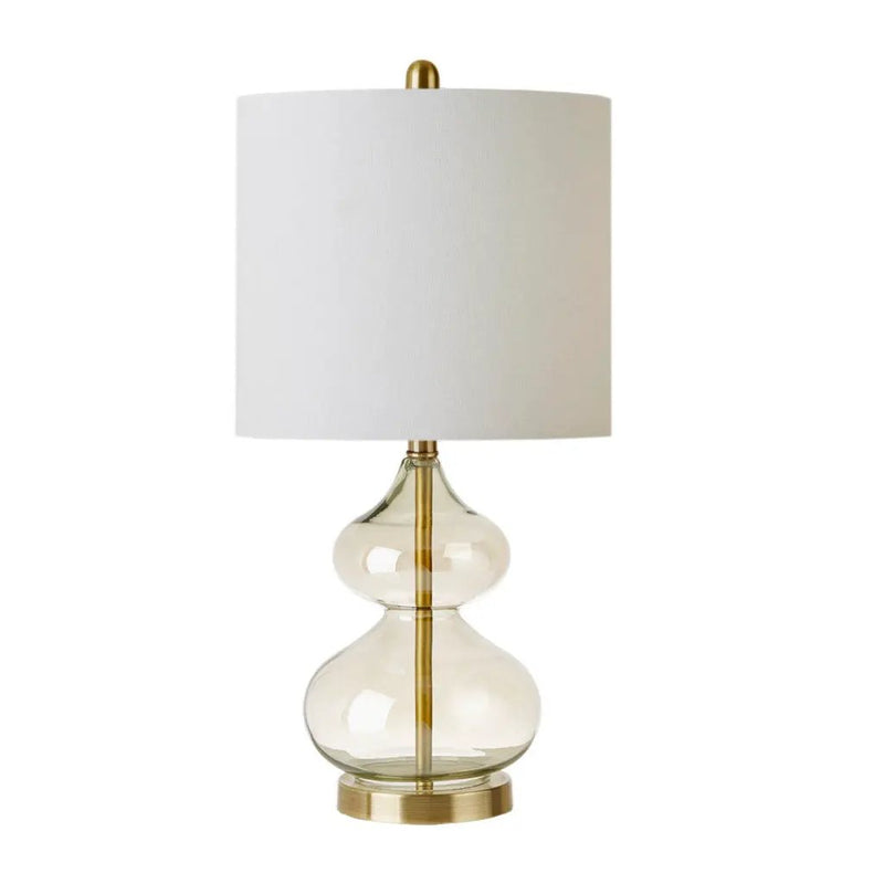 Ellipse Curved Glass Table Lamp, Set of 2 by HouseOfZazla