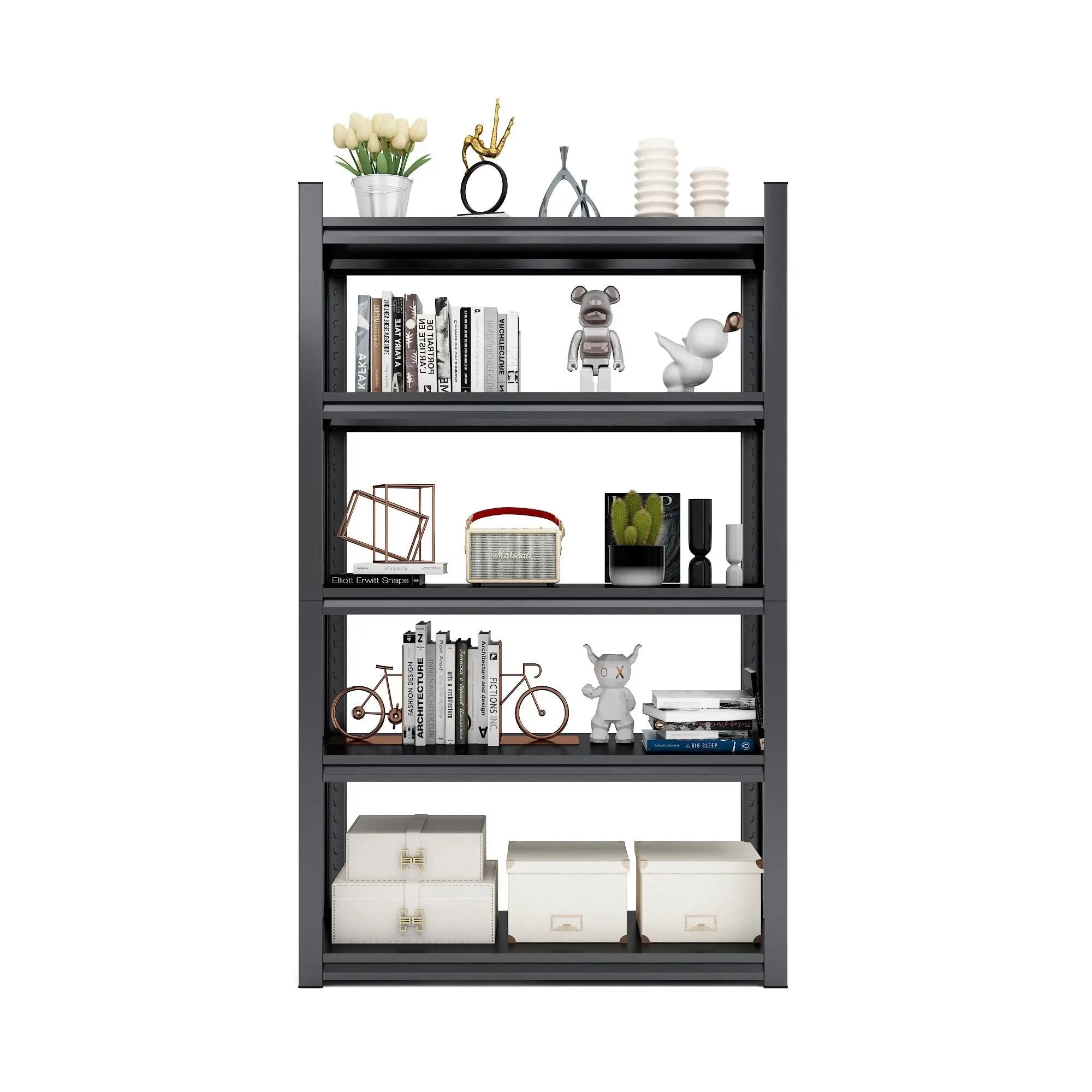 Industrial Heavy Duty Metal Garage Shelving Unit, Adjustable Storage Rack by HouseOfZazla