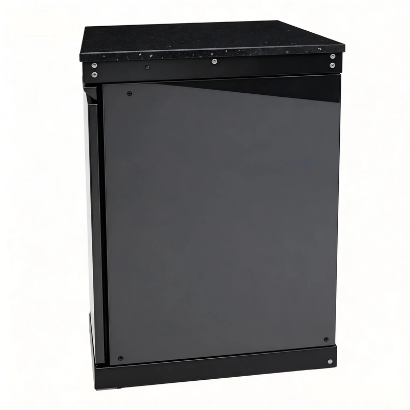 Black Single-door Storage Locker Outdoor Kitchen Islands by Chery Industrial