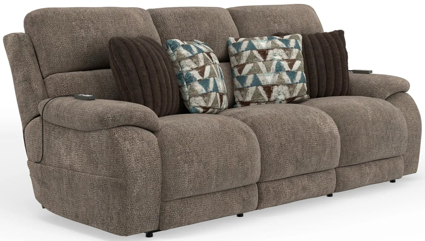 Joya - Power Headrest Power LayFlat Reclining Sofa With CR3 Heat/Massage/Lumbar/ZG by Unique Piece Furniture