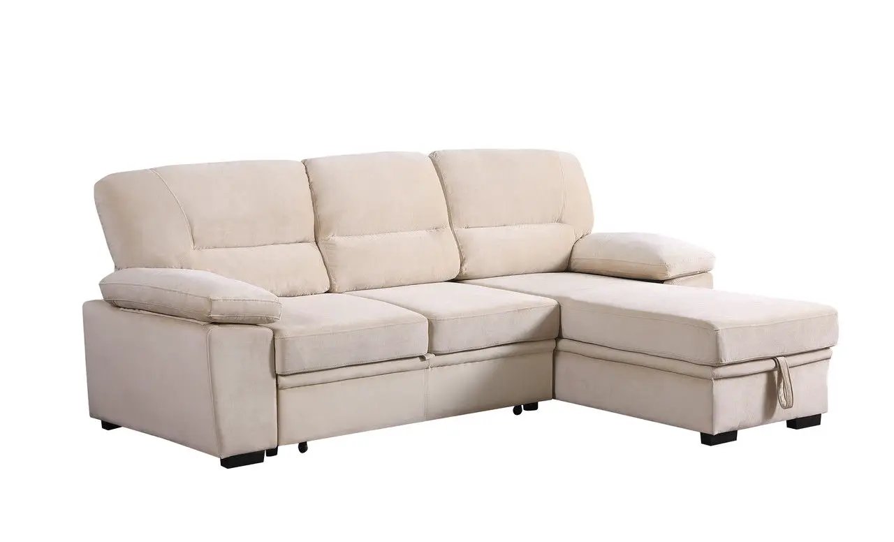 Kipling - Reversible Sleeper Sectional Sofa Chaise by Unique Piece Furniture