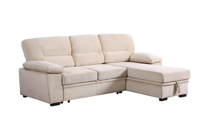 Kipling - Reversible Sleeper Sectional Sofa Chaise by Unique Piece Furniture