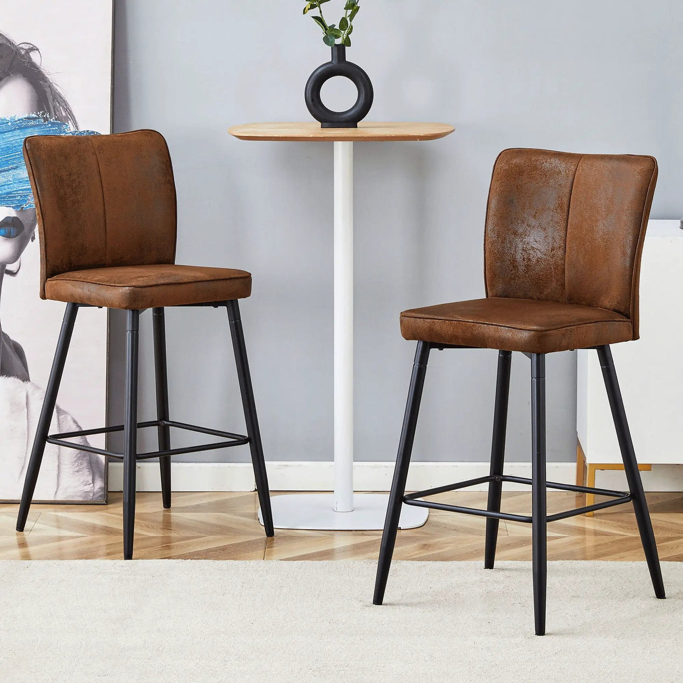 Modern Style Chair With Sleek Backrest Design (Set of 2) by HouseOfZazla