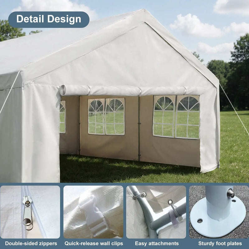 13'x26' Carport Car Canopy Party Tent by HouseOfZazla