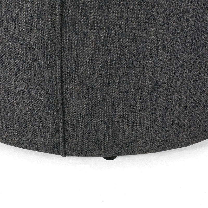 Contemporary Ottoman With Tonal Piping And Button Tuft Design by HouseOfZazla