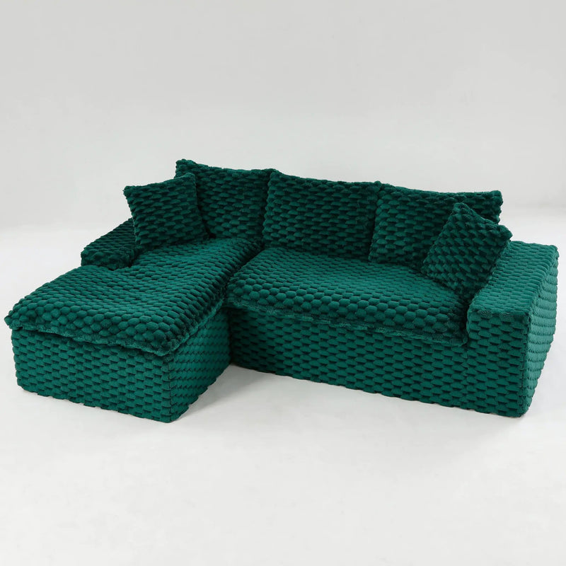 Modular Sofa, Convertible Twin Seat With Chaise Lounge by HouseOfZazla