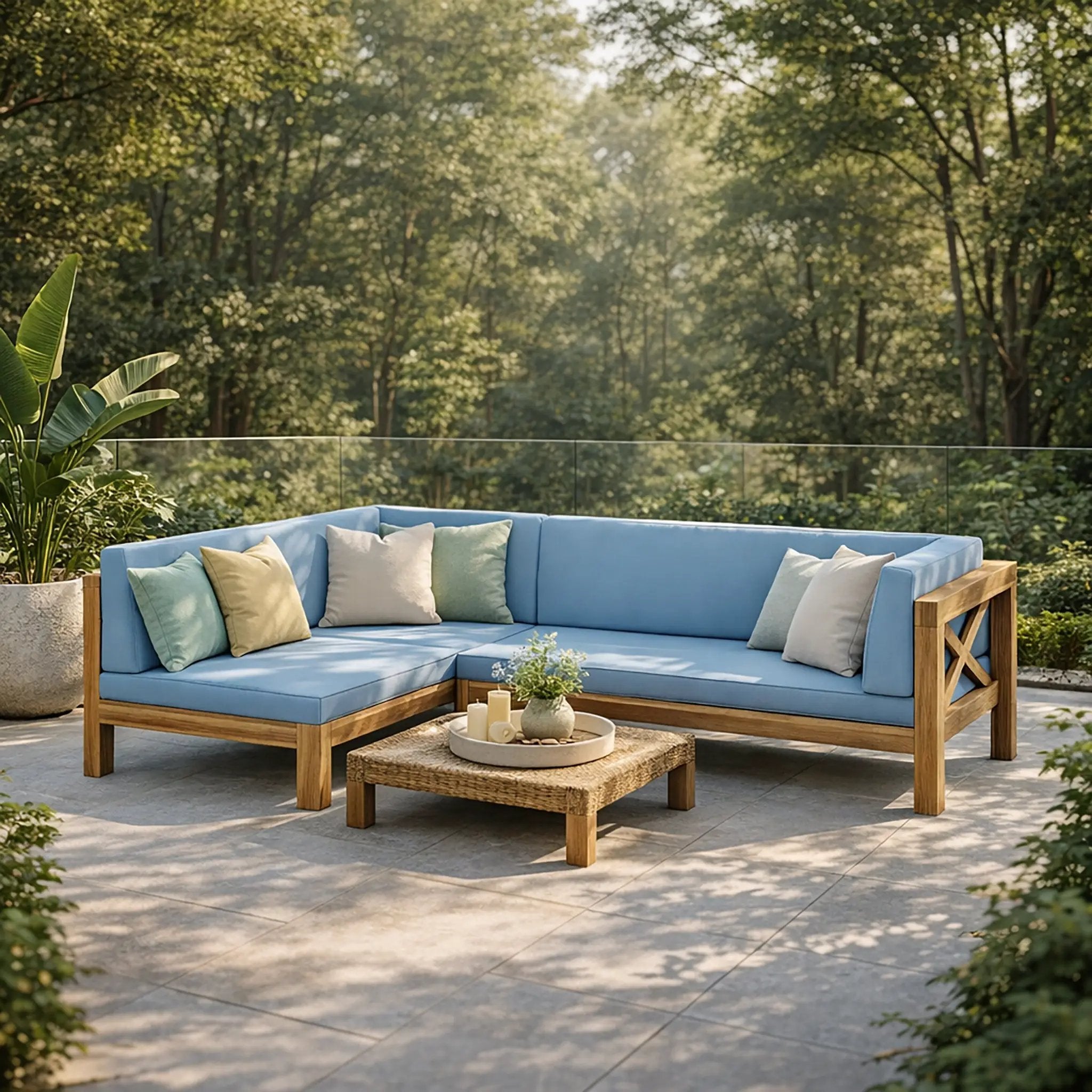 Brava X-Back Right Corner Bench Set of 2 by HouseOfZazla