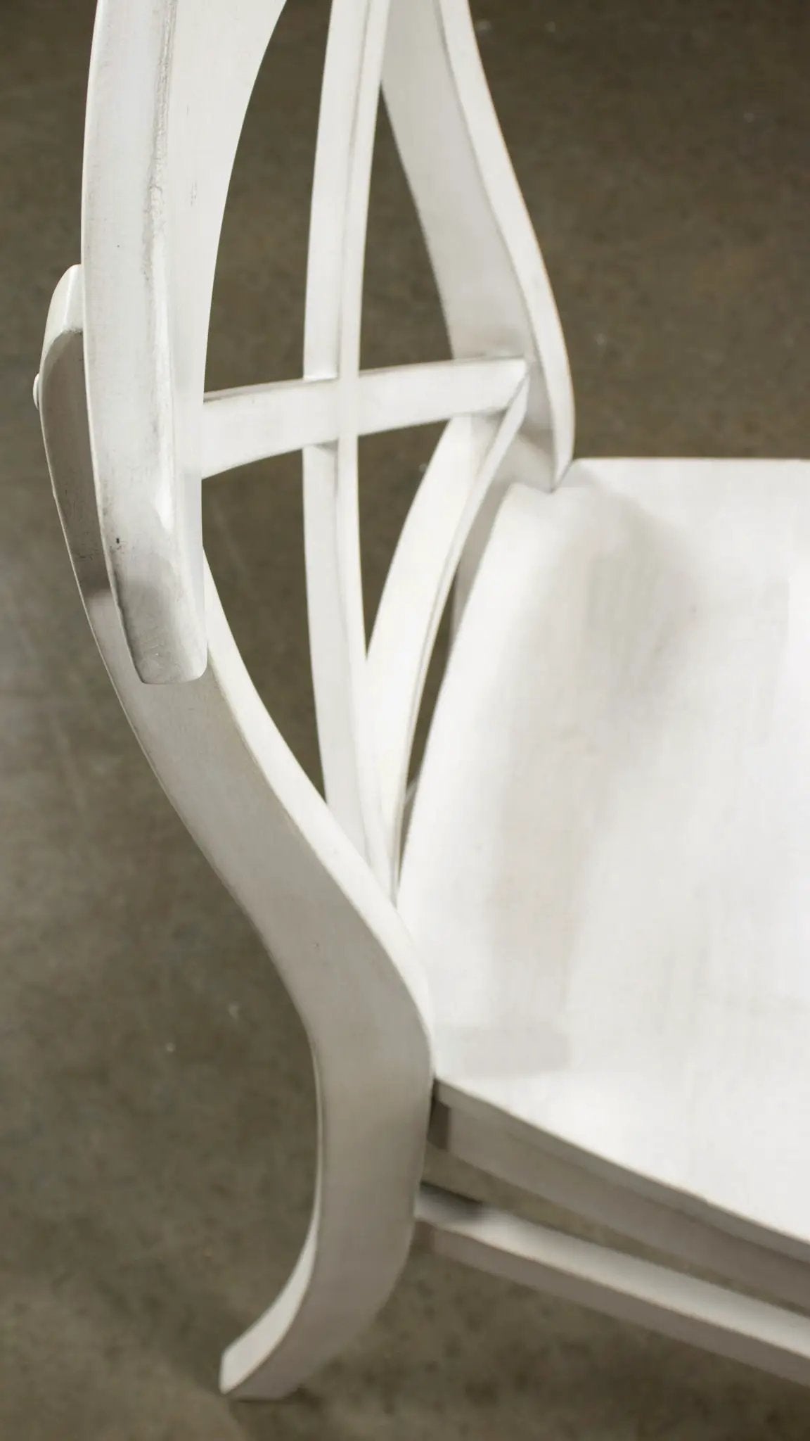 Harola - Cross-Back Dining Side Chairs In (Set of 2) - Smoky White by HouseOfZazla