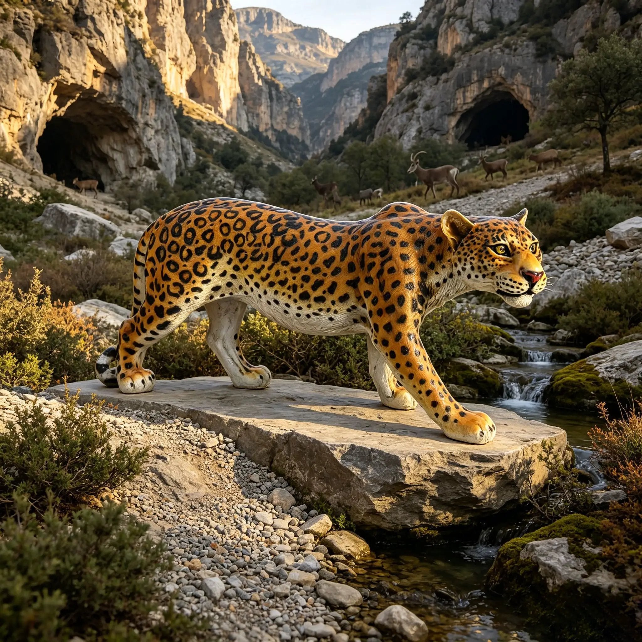 Realistic Leopard Garden Statue by HouseOfZazla