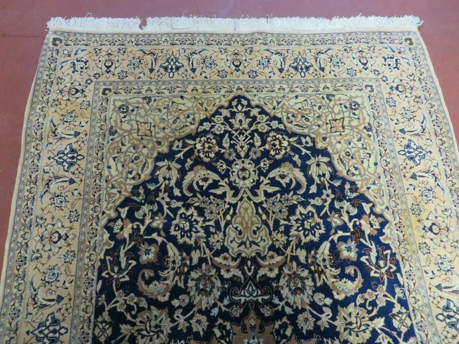 4' X 6' Handmade Ultra Fine India Floral Oriental Wool Silk Rug Hand Knotted by Jewel Rugs