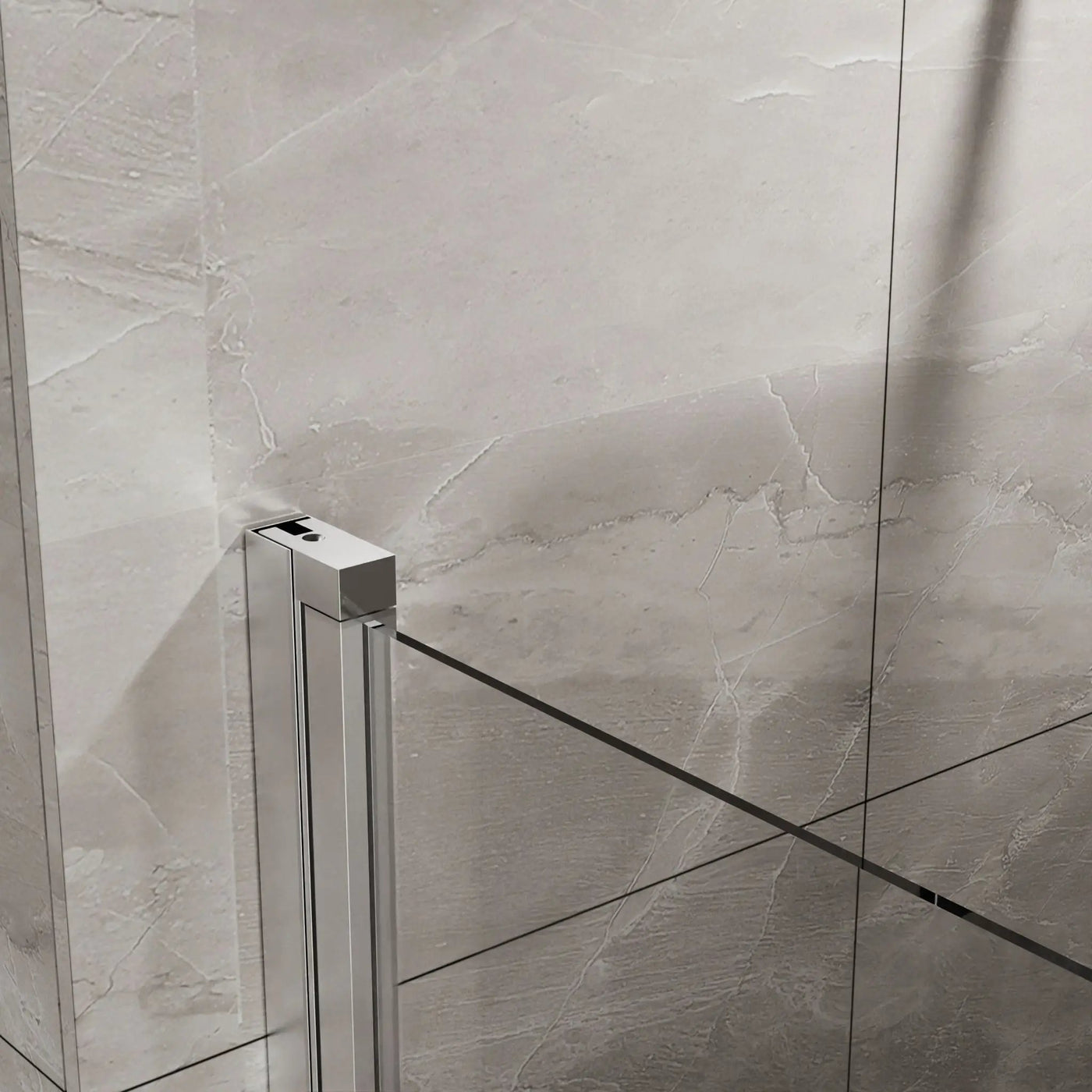 Pivot Shower Door, Tempered Glass, Semi Frameless by HouseOfZazla