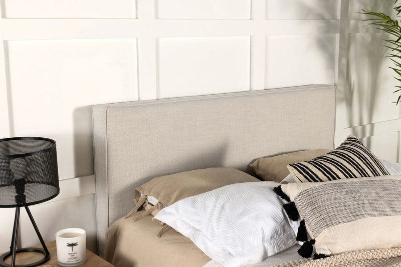 Kosmo Upholstered Queen or Full Panel Headboard Sand by Unique Piece Furniture