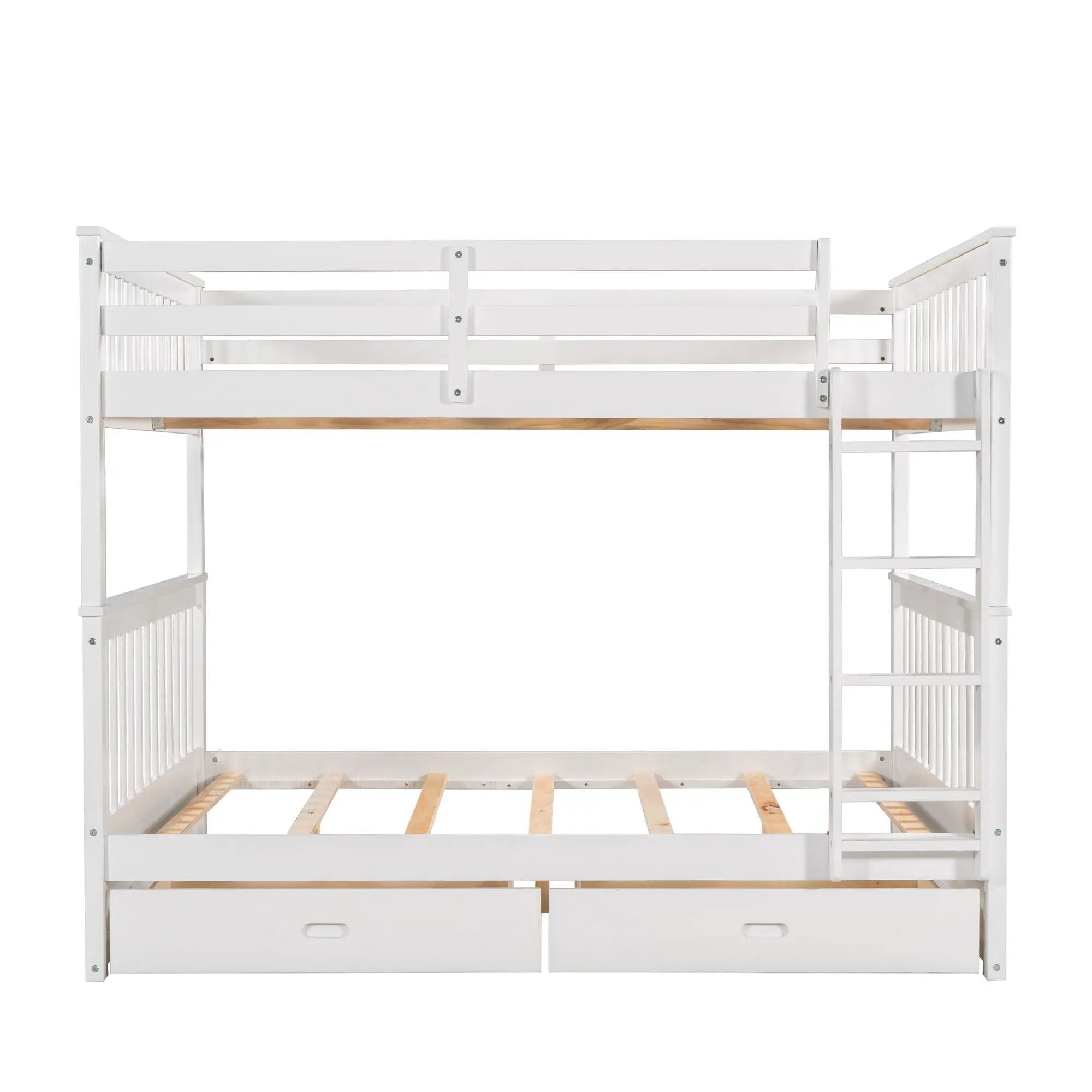Bunk Bed With Ladders And 2 Storage Drawers by Unique Piece Furniture