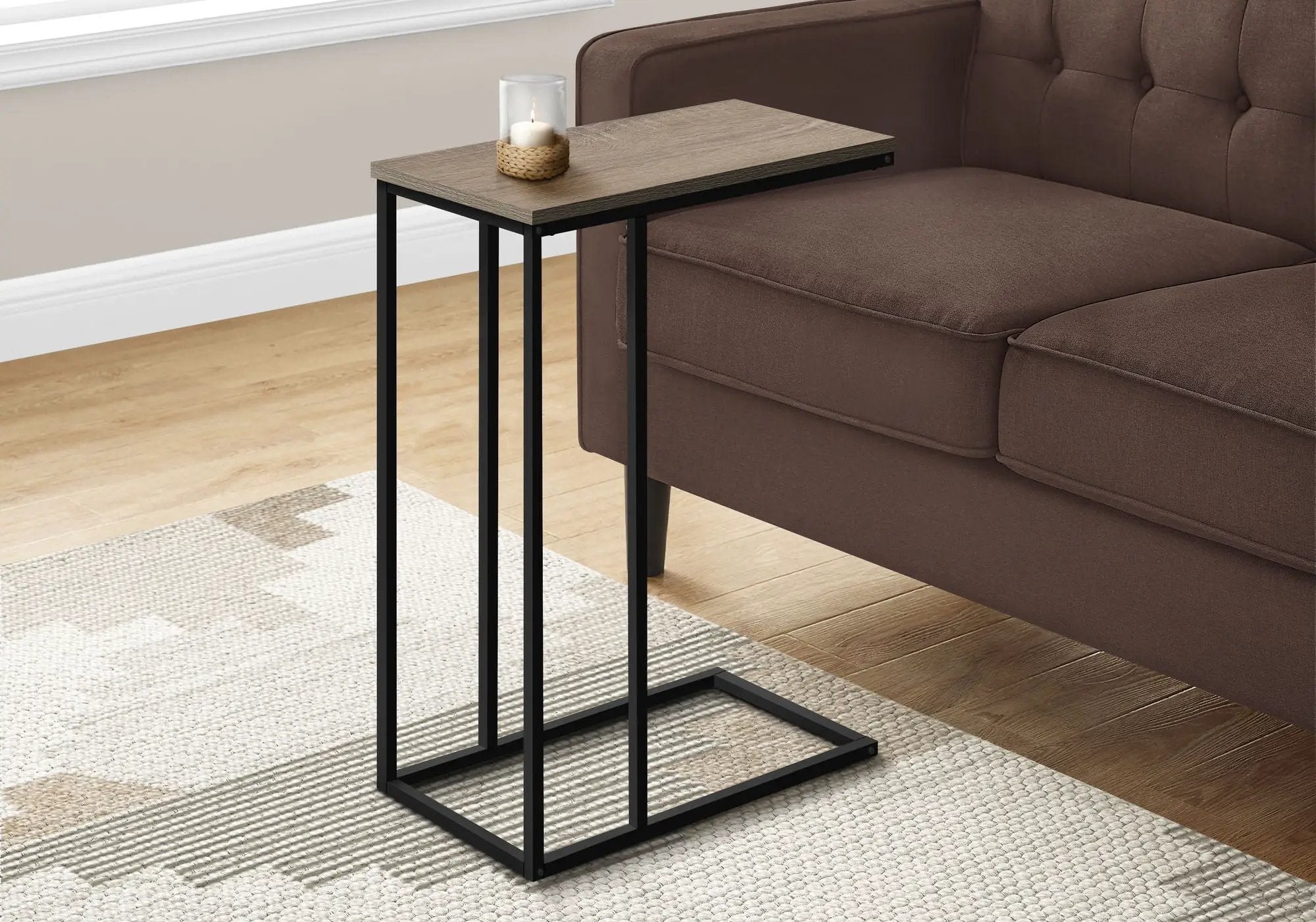 Accent Table, C - Shaped, Space-Saving Functionality by Unique Piece Furniture