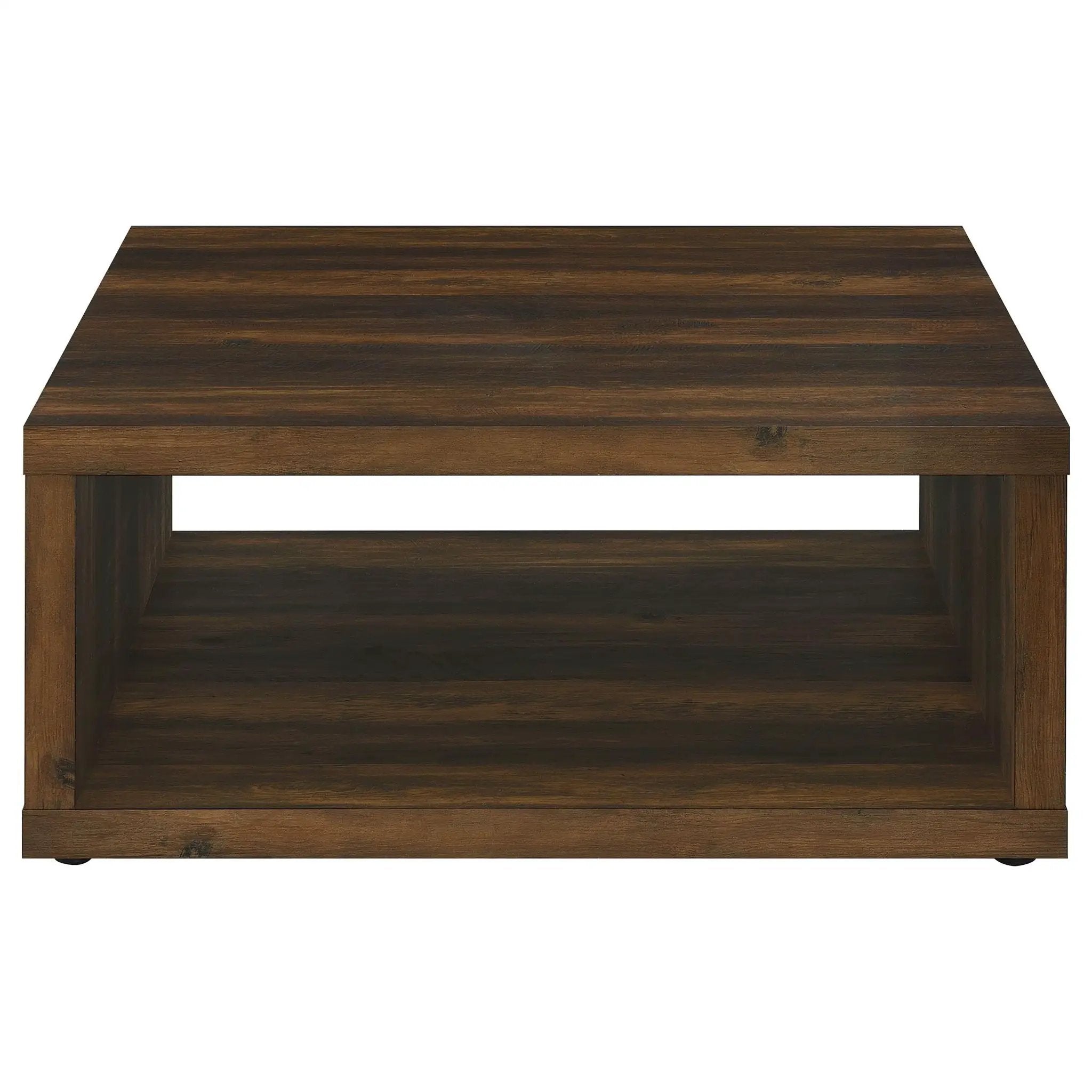 Frisco Square Engineered Wood Coffee Table Dark Pine by Unique Piece Furniture