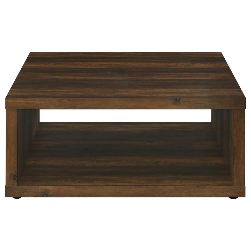 Frisco Square Engineered Wood Coffee Table Dark Pine by Unique Piece Furniture