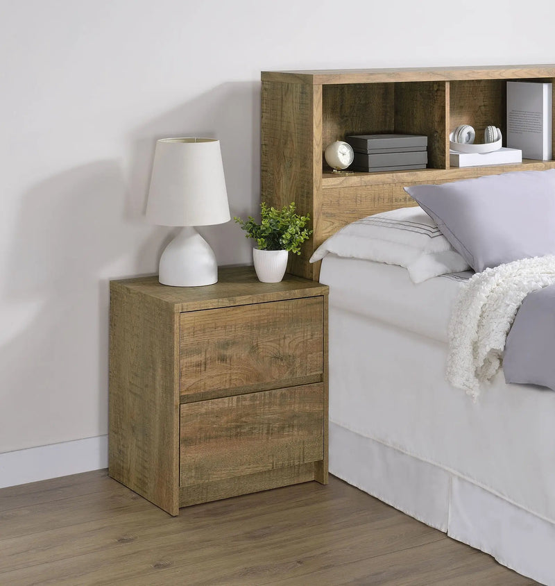 Westpark 2-drawer Nightstand LED Lights and USB Mango by Unique Piece Furniture