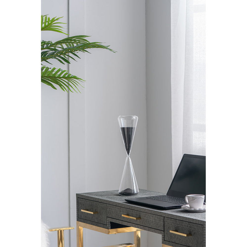 Triangular Shape Hourglass with Sand - Black, photo 7 of 9