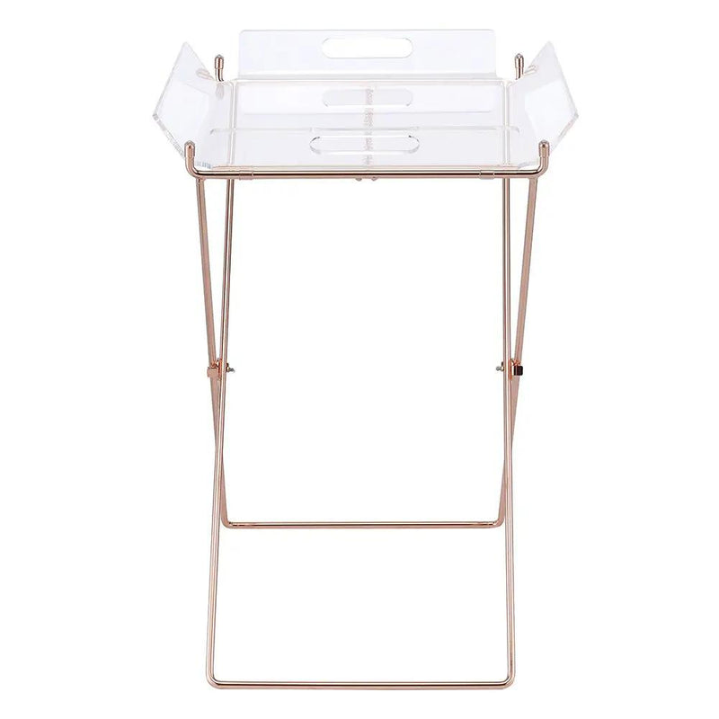 Cercie - Tray Table - Clear Acrylic & Copper by Unique Piece Furniture