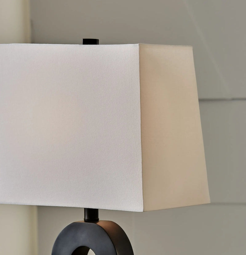 Markellton - Poly Table Lamp (Set of 2) - Black by Unique Piece Furniture