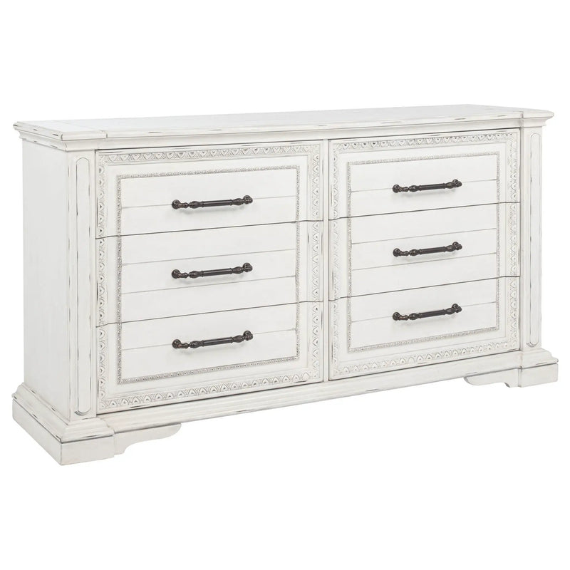 McKinney 4-piece California King Bedroom Set Vintage White by Unique Piece Furniture