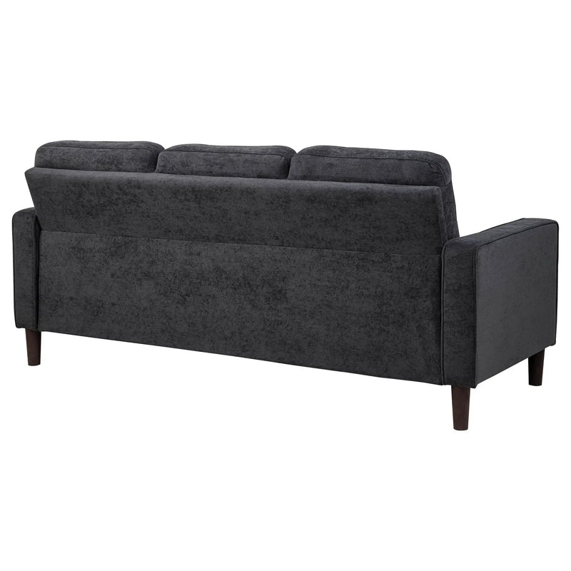 Bowen II Fabric Upholstered Track Arm Sofa Steel Grey by Unique Piece Furniture