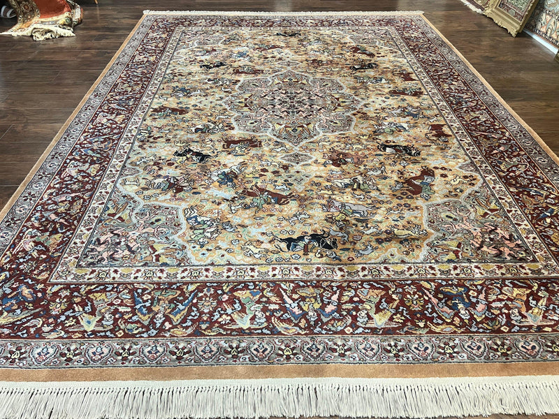 Karastan Rug 8.8 x 12 Persian Hunting Rug #723, Wool Pile by Jewel Rugs