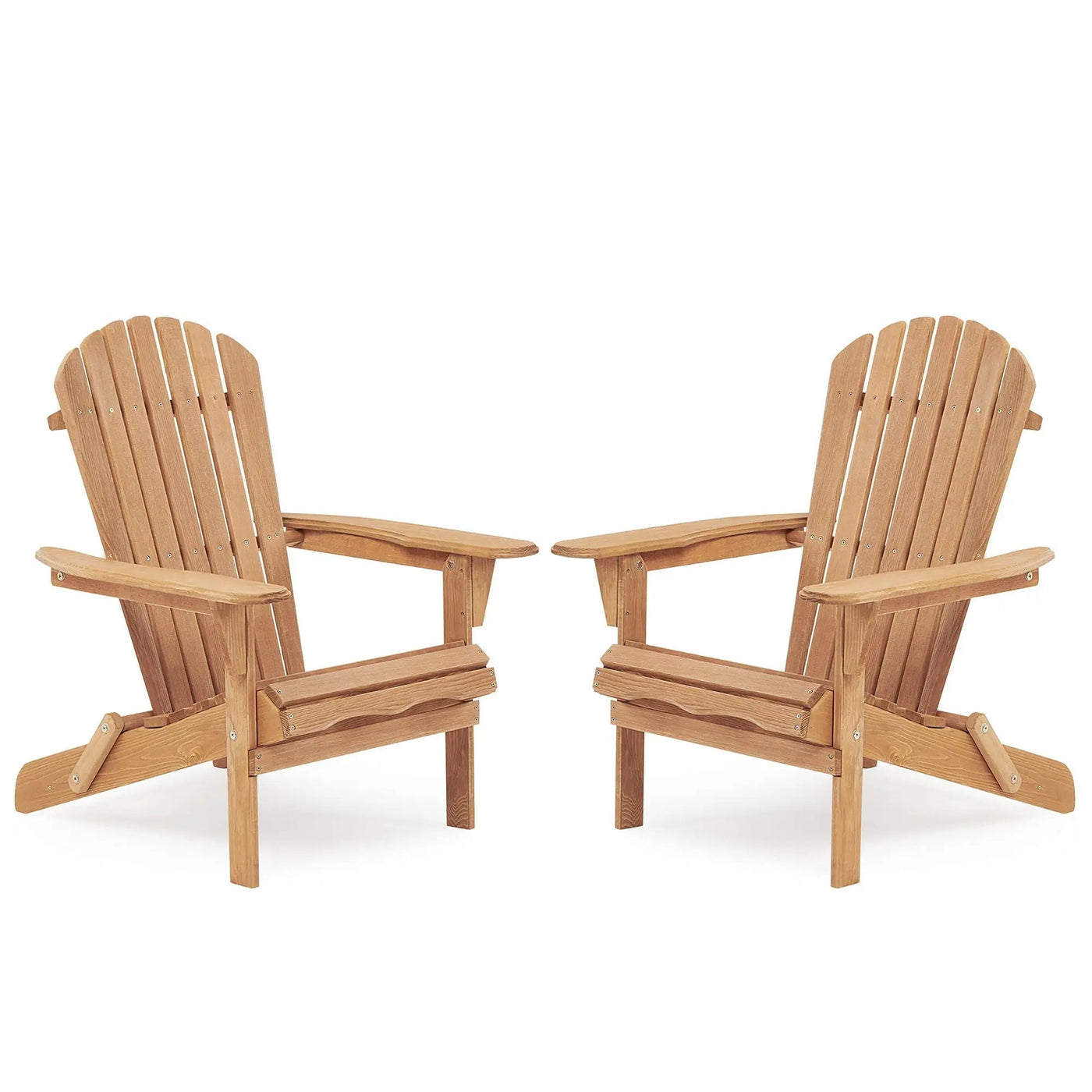 Lounge Patio Chair For Garden Outdoor Wooden Folding Adirondack Chair (Set of 2) Solid Cedar Wood Lounge Patio Chair For Garden by HouseOfZazla