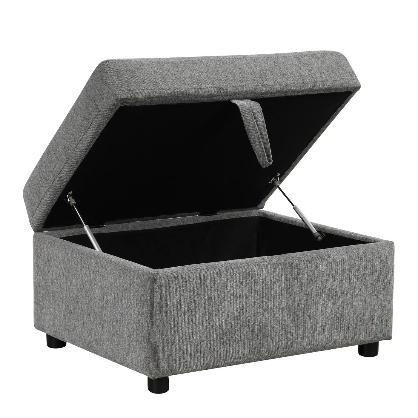 Movable Storage Ottoman Footrest For Living Room by HouseOfZazla