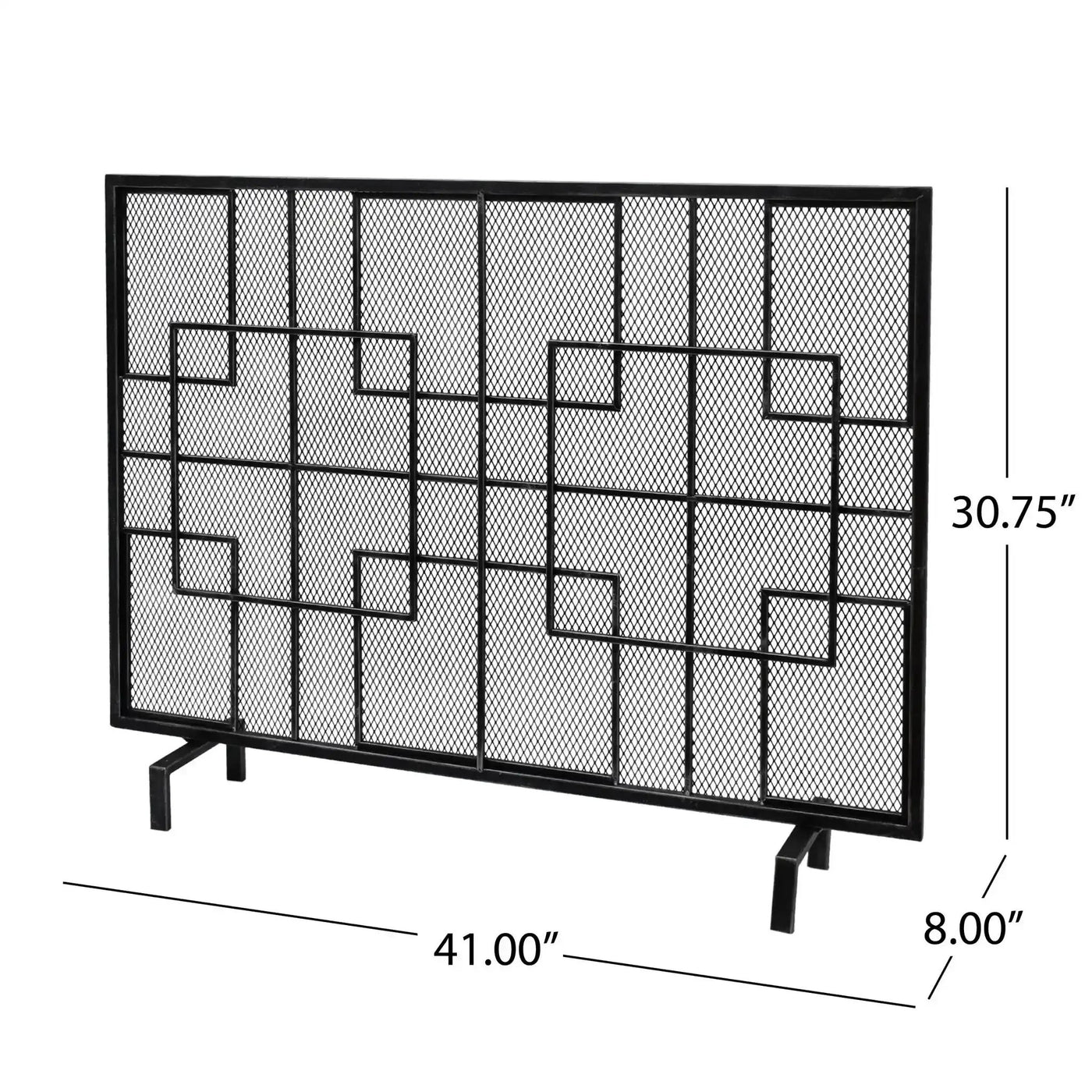 Dorothy Modern Single Panel Iron Fire Screen by HouseOfZazla