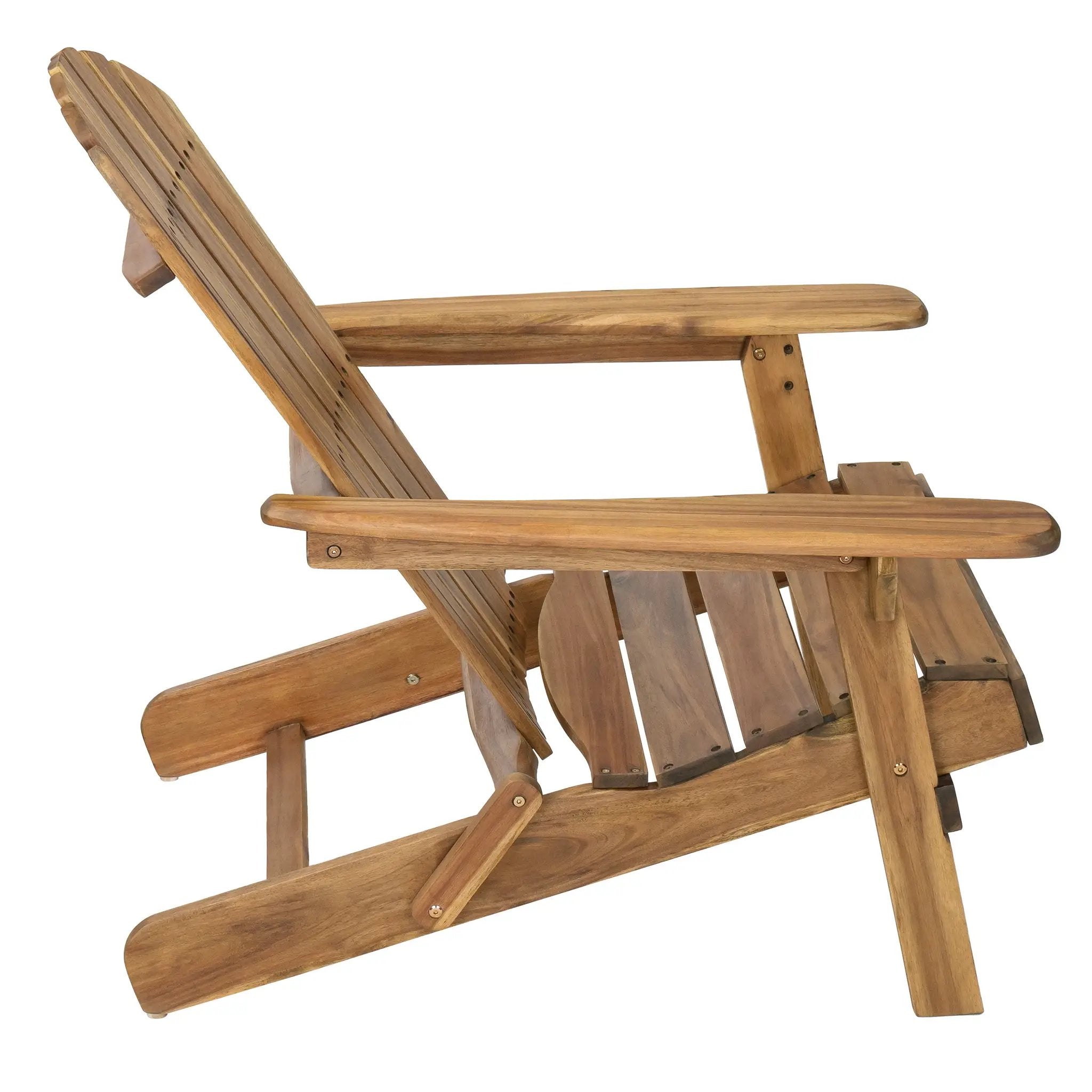 Folding Adirondack Chair Wooden Accent Furniture Lounge Chair by HouseOfZazla