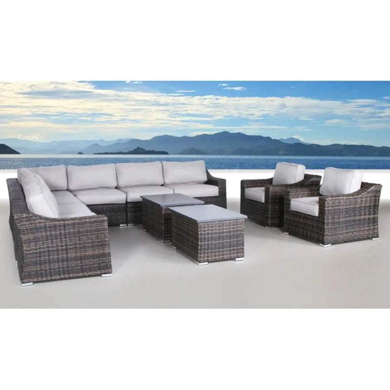 Stylish Sofa Seating Group With Cushions Perfect For Outdoor Gatherings by HouseOfZazla
