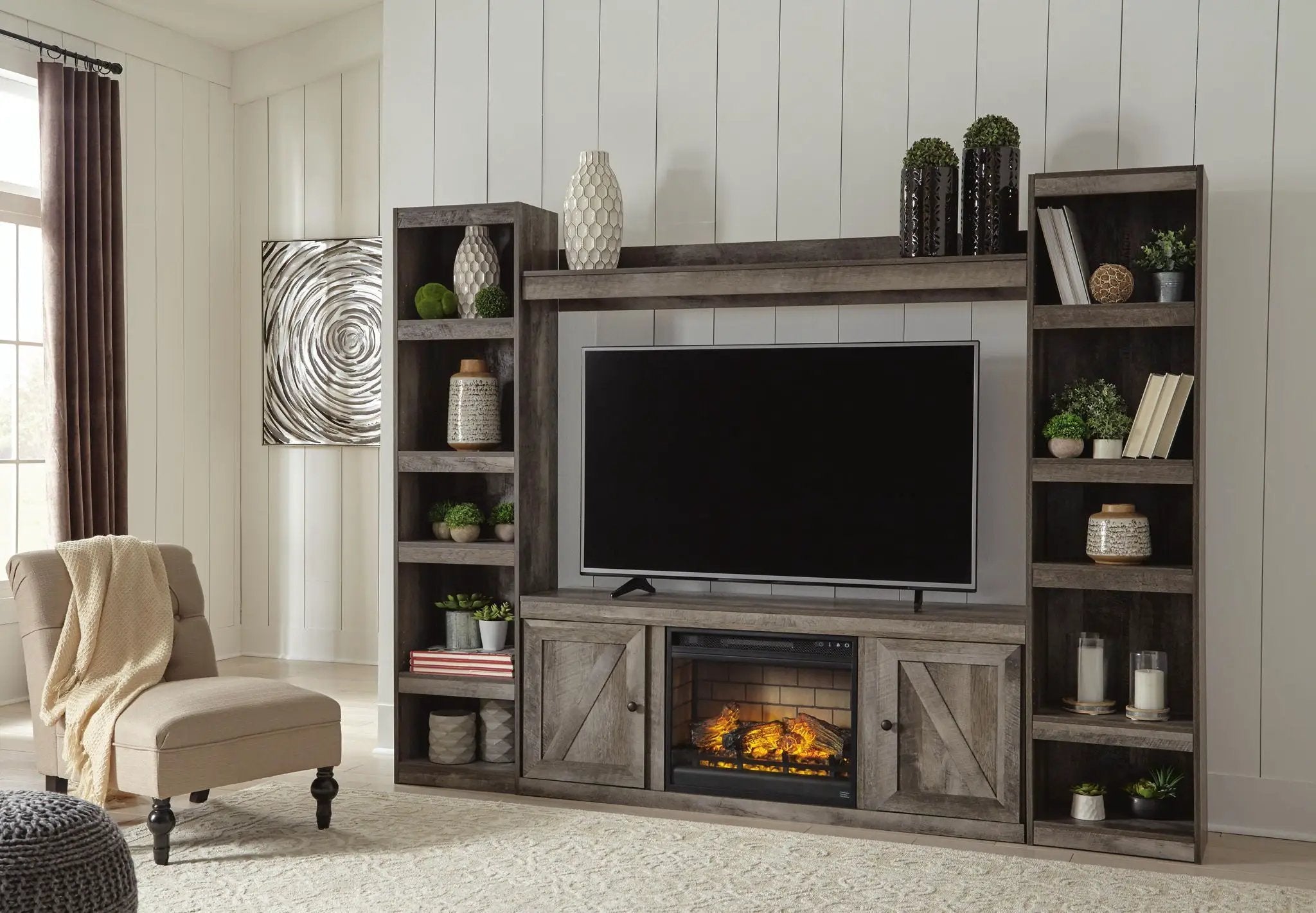 Wynnlow - Entertainment Center With 60" TV Stand by Unique Piece Furniture
