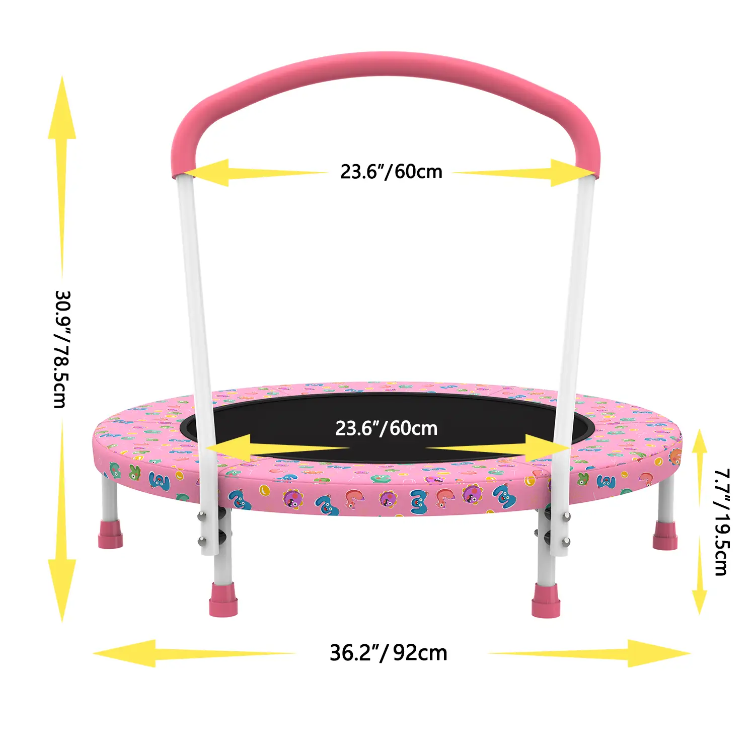 36-Inch Mini Trampoline for Kids Ages 1-6 by HouseOfZazla