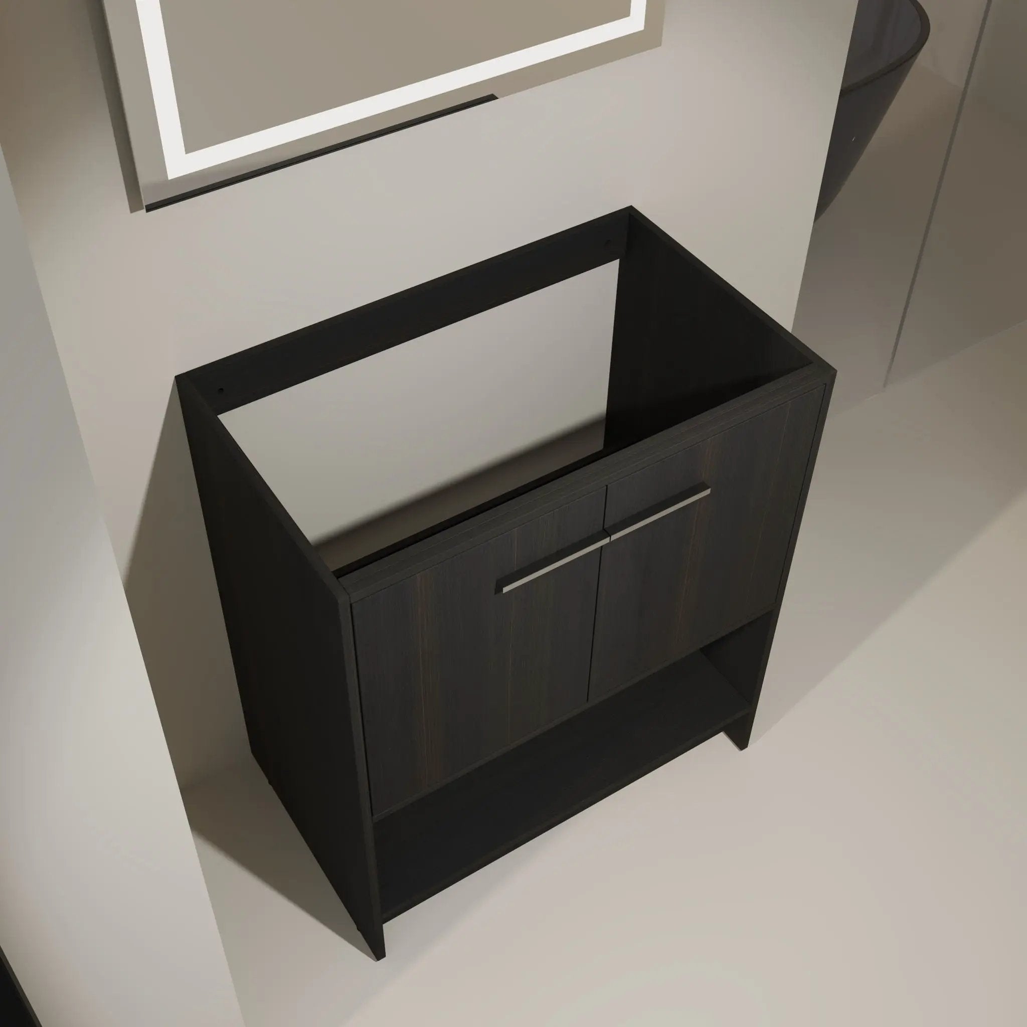 Modern Freestanding Bathroom Vanity With 2 Doors by Unique Piece Furniture